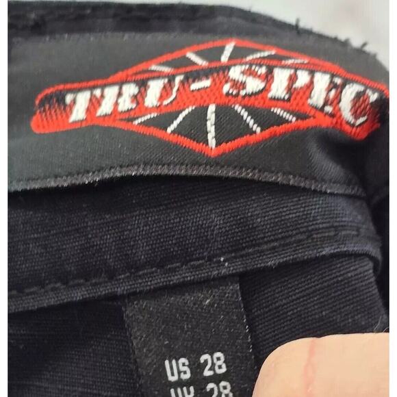 Tru Spec Pants Womens 28 X 32 Black High Rise Cargo Tactical Heavyweight - Picture 3 of 13